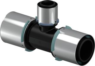 Uponor Press-T-Stück S-Press PLUS 63x40x63mm, reduziert, PPSU
