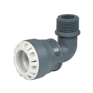 Plasson Winkel Serie 19 40mmxR 1, 90Grad, AG PP, Wasser 16 bar