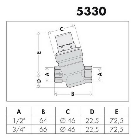 Artikelbild 2 des Artikels „Caleffi Schrägsitz-Druckminderer 1/2