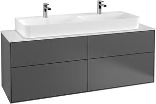 V&B Waschtisch-Unterschrank FINION 160x60,3, EM, Abd.-Pl. bl ma, sa ma Lac