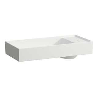 Laufen Waschtisch-Schale KARTELL 75x35cm, m A-Bank, o Ü, 1 Hahnl., we. ma