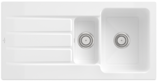 V&B Spüle Architectura 60 XR m Abl.garn, rd m Hand., we alp C-plus