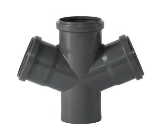 Ostendorf HTsafe Doppelabzweig DA DN/OD 75x75x75, 67,5Grad