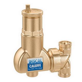 Caleffi Mikroblasenabscheider Discal 3/4" IG, Messing-Gehäuse, umrüstbar