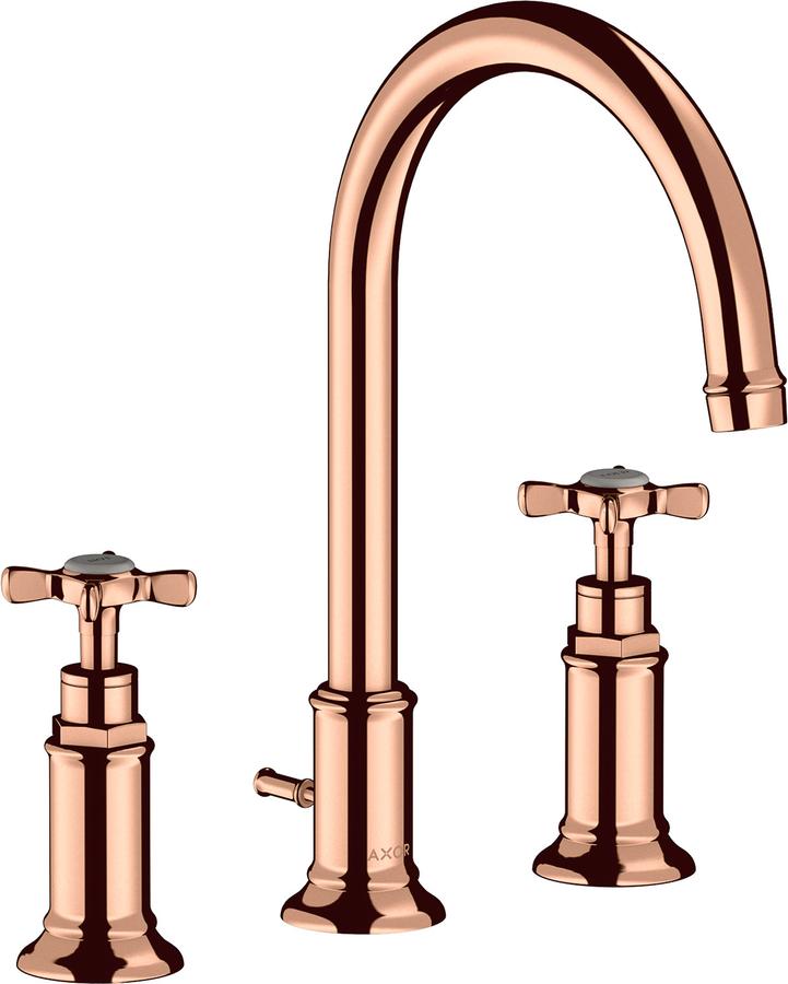 Artikelbild 1 des Artikels „hansgrohe 3-L-WT-Arm. 180 Axor Montreux A 175mm, m Kreuz, ZugstAblGar, po r gol polished red gold“