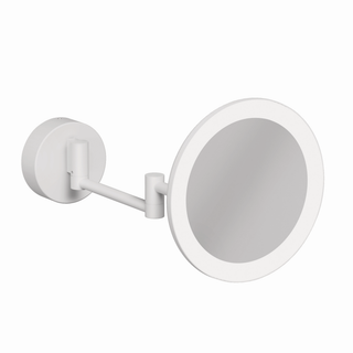 Kludi VELA R LED-Kosmetikspiegel Wandmontage, mattweiß