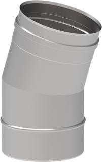 ETA Rauchrohrbogen 15Grad, 130mm, mit Dichtung