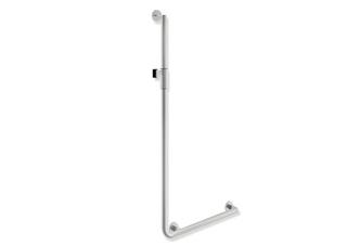 HEWI Winkelgriff System 900 1250x600mm, ES gs, sw, 32mm, m Mag.halte
