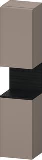 Duravit Hochschrank Qatego 40x36x1760cm, 2 T, An l, Ei sw/Basalt ma