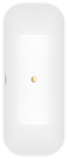 V&B Freistehw. Finion Gold-Colour on D Qua., PtoVtl., Überlauf, stone white