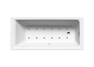 KA BW PURO Mod.653 SOUL,1800x800mm, alpinweiß,Perl-Effekt,rechts,chr