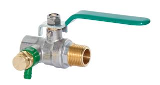 HS Trinkwasser-Kugelhahn UNIWATER 1489 3/8", m Stahlhebelgriff gr, E., MS vc