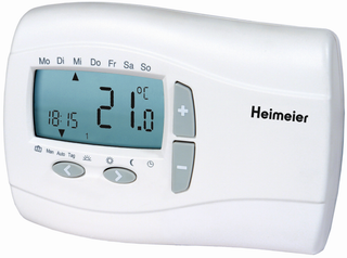 Heimeier Thermostat P 230 V, mit digitaler Schaltuhr, weiß