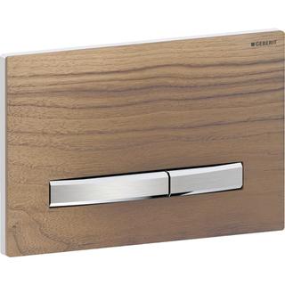 Geberit Betätigungsplatte Sigma50 Square Pl N Amerik., Pl/T verchr., f 2-Mg-Spül.