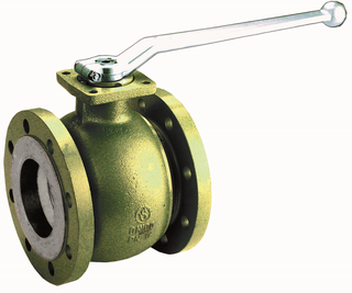 AIPS Gaskugelhahn SEPP Gas 5121.45 DN 50, beidseitig Flansch PN 16, GGG 40