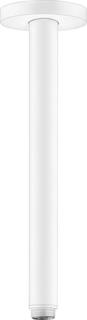 hansgrohe Deckenanschluss S 300mm, mattweiß, runde Rosette