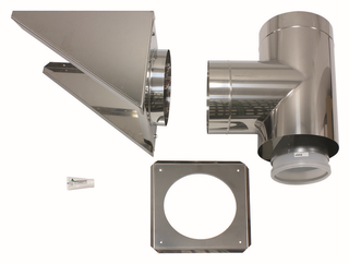 Vaillant Außenwandanschluss DN 300/200, konz., f Fass., Edelstahl/PP