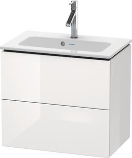 Duravit WT-Unterschrank Compact L-Cube 62x39,1cm, Ei Nat, 2 Schub., wandhängend