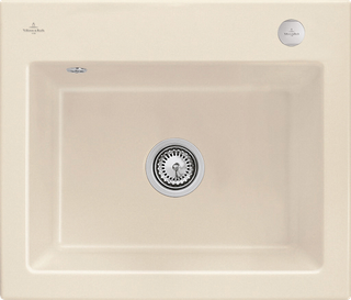 V&B Spüle Subway 60 S m Abl.garn, Exzenter, ivory CeramicPlus