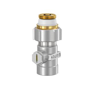 Flamco Einzel-Kugelhahn EXCLUSIV E1/IG Rp 1/2 IGxG 1/2 AG, DG, m Anschl.Nipp.