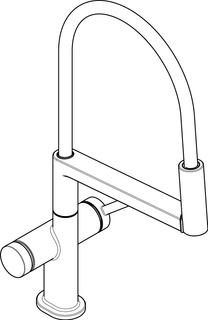 hansgrohe Spültisch-Einhebelmischer Semi-Pro, Talis Select M54 PowderSpray 3jet