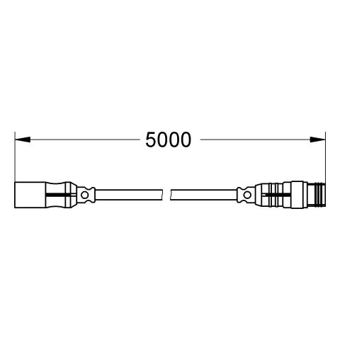 Artikelbild 2 des Artikels „GROHE Kabel F-digital Deluxe 5 m, 5-Pin, Lichtmodul 5-Pin, Lichtmodul“