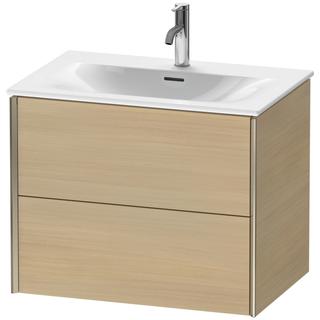 Duravit Waschtisch-Unterschrank XViu 71x48x55,7cm, Me Ei, 2 Schubk., Champ. m