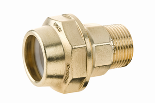 BEULCO PE-Übergangsstück 8801 Messing, 1/2" AGx20mm, ohne Stützrohr
