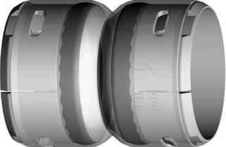 Wolf Verbindungsstück DN 60, Kupp. f 2 flex R, f Abgasl. flex.