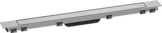hansgrohe RainDrain Match + Duschrinne 800mm, Edelstahl gebürstet, Fertigset