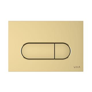 VitrA Betätigungsplatte Root Round 244x9x165mm, ABS, Gold Soft