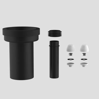 Sanit WC-Anschlussgarnitur DN 90, Abdeckzubehör we, 180mm, komplett