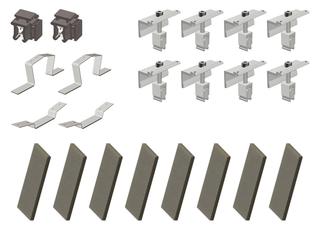 Set Basis weitere Reihe /3 Flachdachsystem, O/W 10 Grad f. 2 Module
