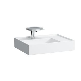 Laufen Waschtisch KARTELL 60x46cm, Abl. re, o. ÜL, 1 Hahnl., weiß