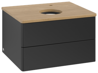 V&B WT-Unterschrank o. F-Struktur Antao 60x36x50cm, HL, WBP hon. Oa, bla m Lac