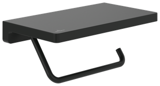 V&B Toilettenpapierh. Elements Striking 200x110x79mm, mit Ablage, matt black