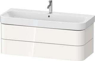 Duravit WT-Unterschrank Happy D.2 Plus 117,5x49cm, we hochglanz, 2 Schubkästen