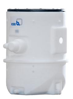 KSB Sammelbehälter Ama-Drainer Box 1.1 B Ü, x2B, 200 l, Förders 36 cbm/h, m A-Set