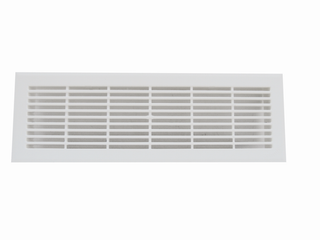 Zehnder Design-Abdeckgitter 330x110mm, zu CLF, Kunststoff weiß