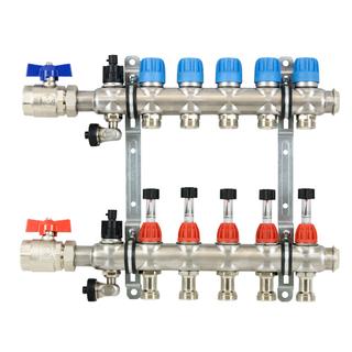 Strawa Heizkreisverteiler e-class 18 VA 4 HK, BL 360mm, m SFEE, ego-S., KH 1"