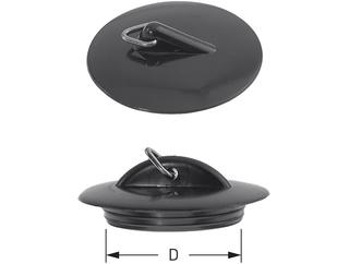 STEDO Universalstopfen d= 38,5mm, mit Dreikantbügel, schwarz