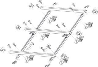 BOSCH Schneelast-AD-Grundset FKA 38-16 senkr, f Flachkollekt. SO5000/7000 TVF