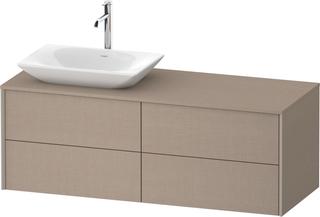 Duravit Waschtisch-Unterschrank XViu 140x55x50,9cm, 4 La, C m, Beck. li, lei