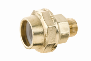 BEULCO PE-Übergangsstück 88011 Messing, 1" AGx40mm, ohne Stützrohr
