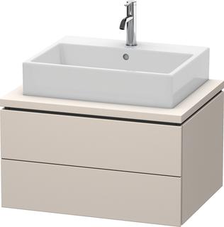 Duravit Waschtisch-Unterschrank L-Cube 72x54,7cm, Tau matt, f Kons, 2 Schub.