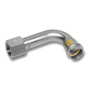 Sanha Bogen NiroSan Press Gas 17002G 22mmx3/4", 90Grad, Innenpressende/IG