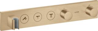 hansgrohe Fertigmontageset Axor Select UP-Thermostat., 3 Verbr., brushed bronze