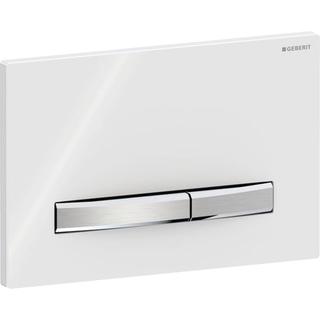 Geberit Betätigungsplatte Sigma50 Square Platte we., Pl/T verchr., f 2-Mg-Spül.