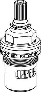 IS Keramik Oberteil G1/2 90Grad RH