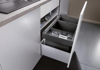 Blanco Abfallsystem FLEXON II 80/3 3 Beh., m Systemdeckel, 30 l, 19 l, 16 l